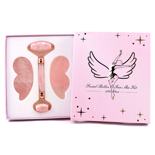 Pink Crystal Butterfly Roller Gift Set