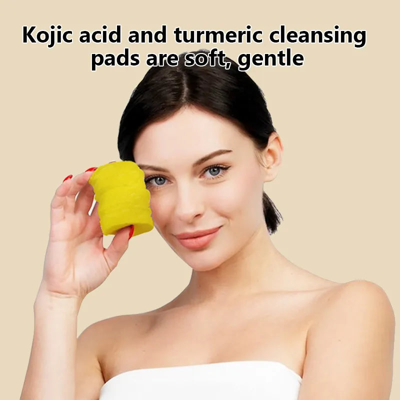 Turmeric Exfoliating Cleansing Pads – Brighten, Smooth, and Glow