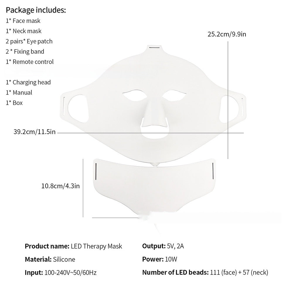 7-Color LED Silicone Mask - Portable, Powerful and Glow-Boosting